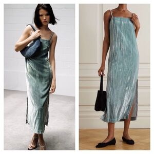 NEW Loulou Studio Etina velvet mini slip dress